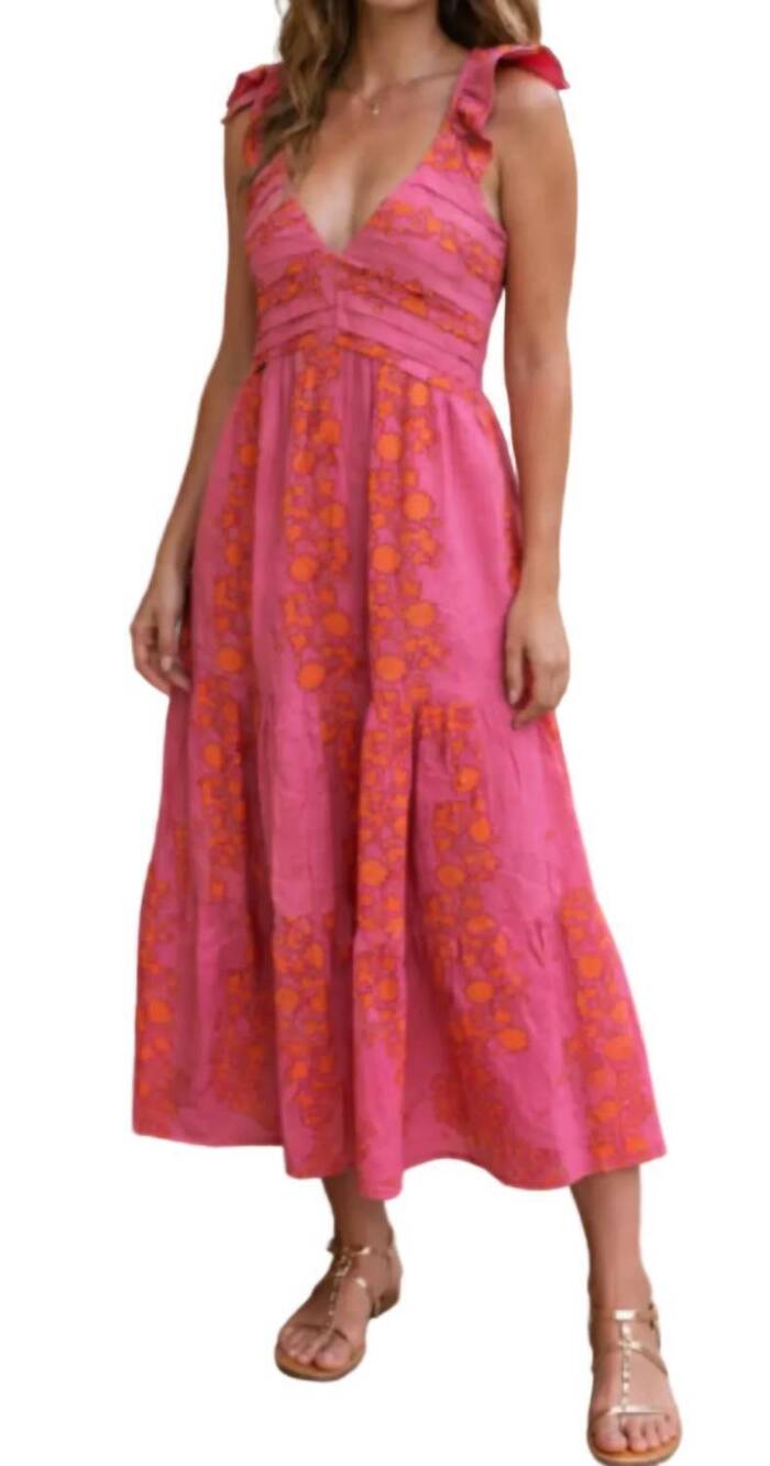 NEW THML women's julia dress in multicolor